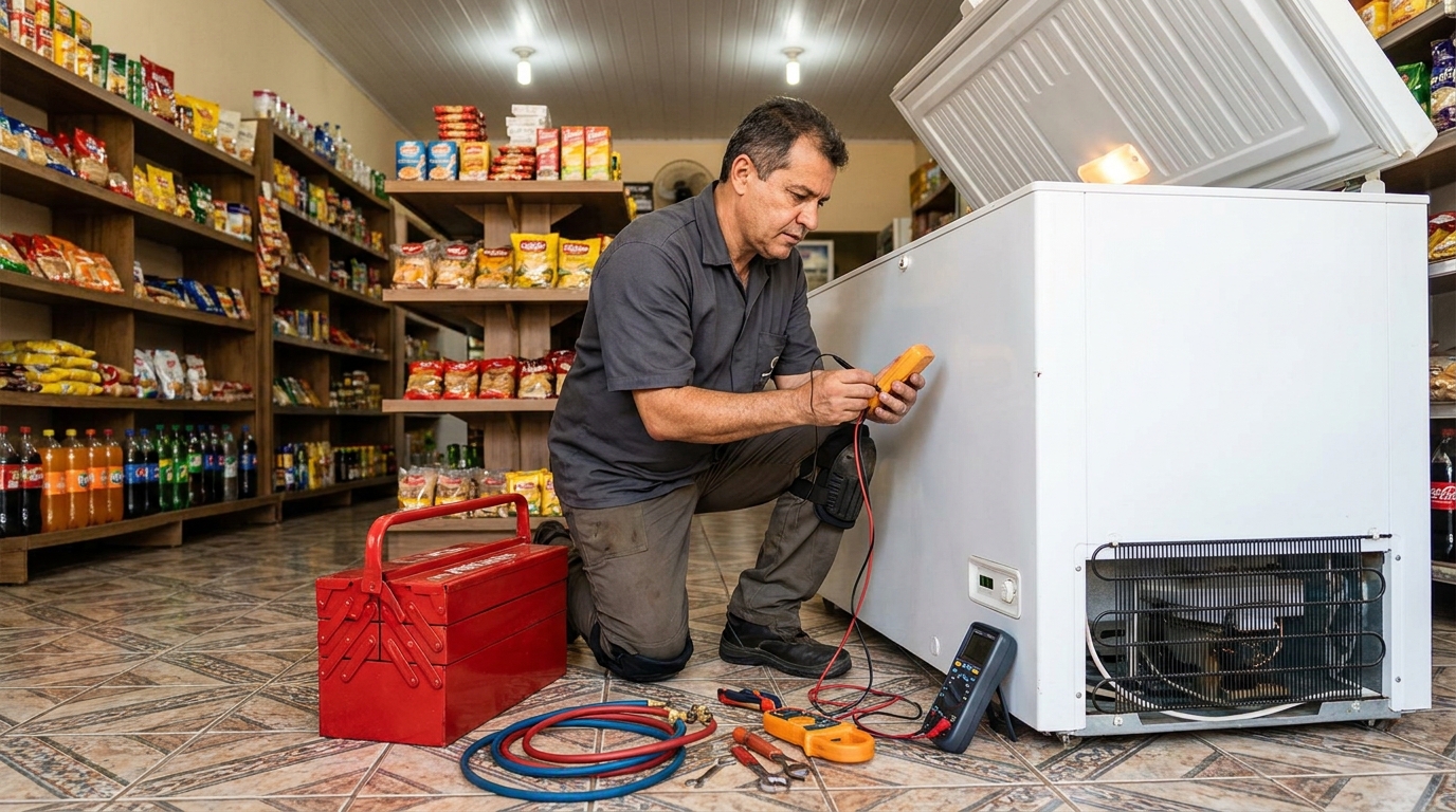 Ajuste de Temperatura do Freezer na Arcádia, Contagem‑MG
