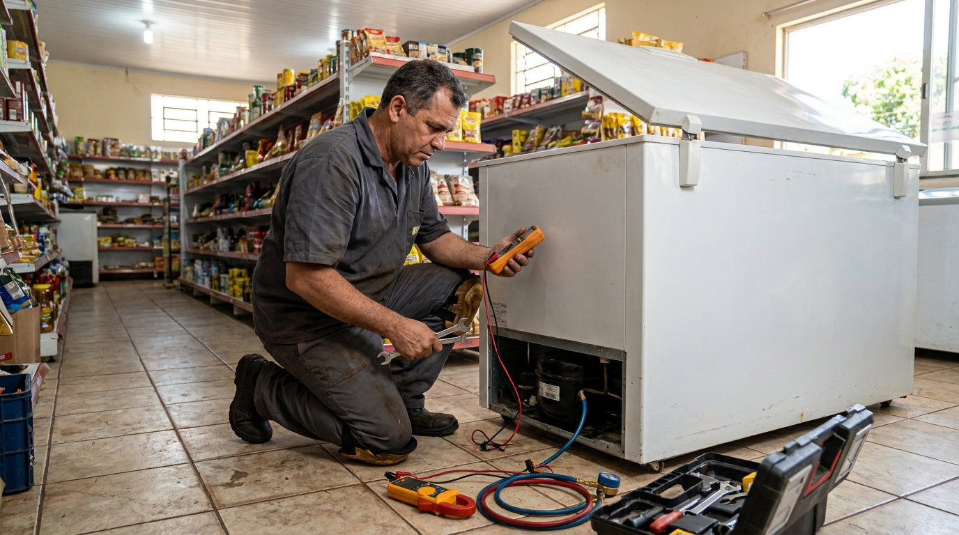 Manutenção em Motor Ventilador na Arcádia, Contagem‑MG