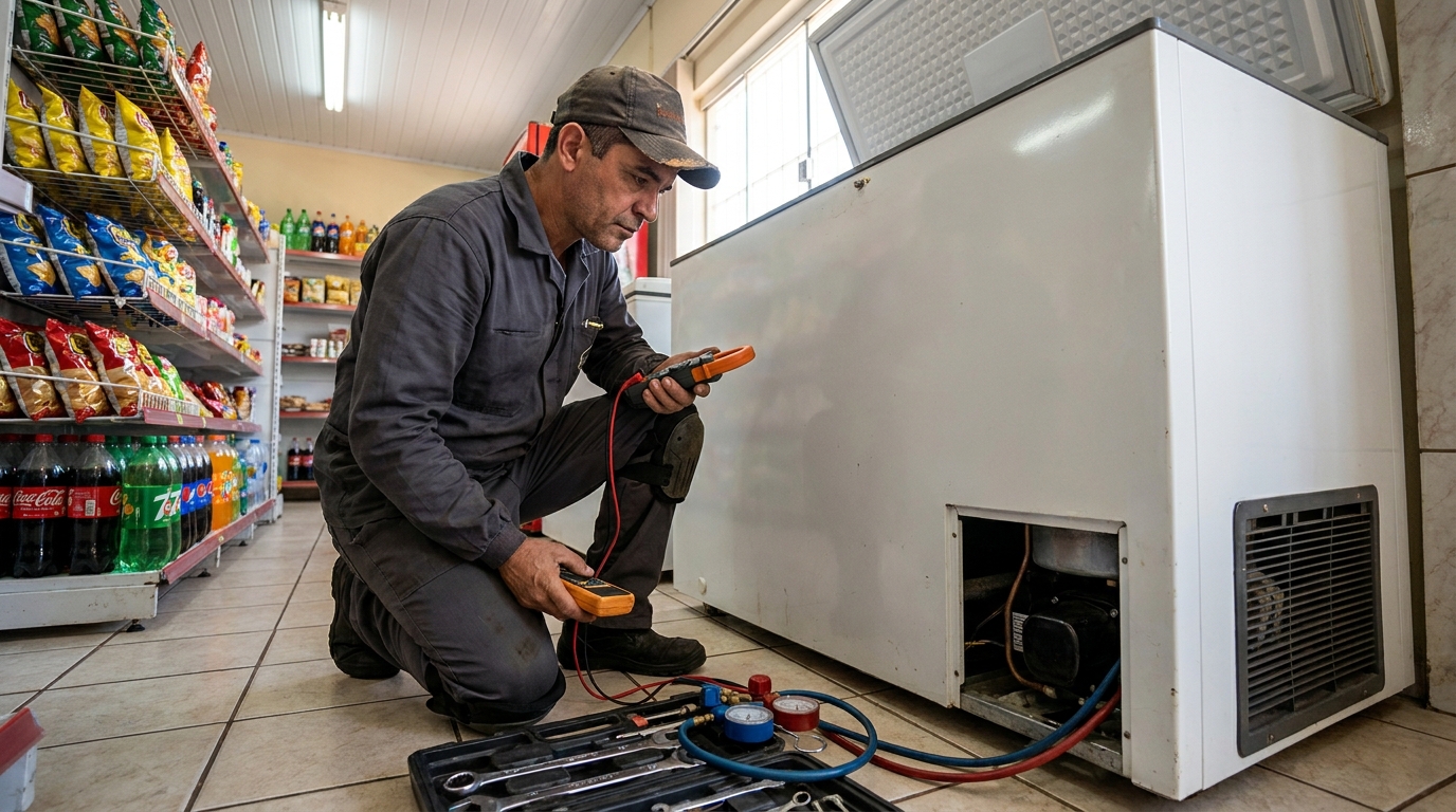 Recuperação de Refrigeração na Arcádia, Contagem‑MG